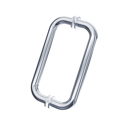SUNNY SHOWER Glass Shower Door Pull Handle Back to Back 8 inch, Chrome Finish - 第 5/6 張圖片