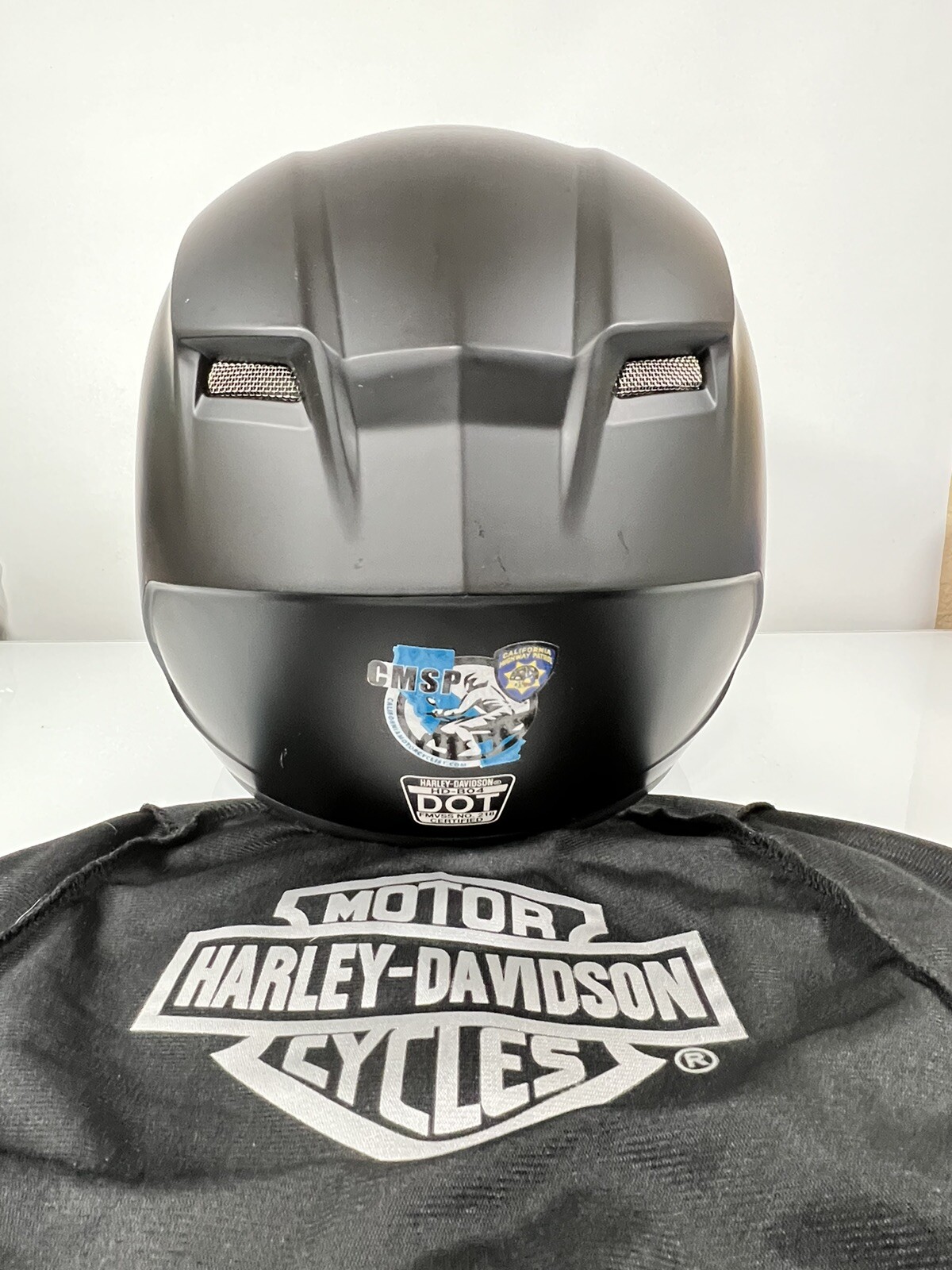 Harley Davidson Motorcycle Mens XL /XXL FullFace Helmet Matte Black HD
