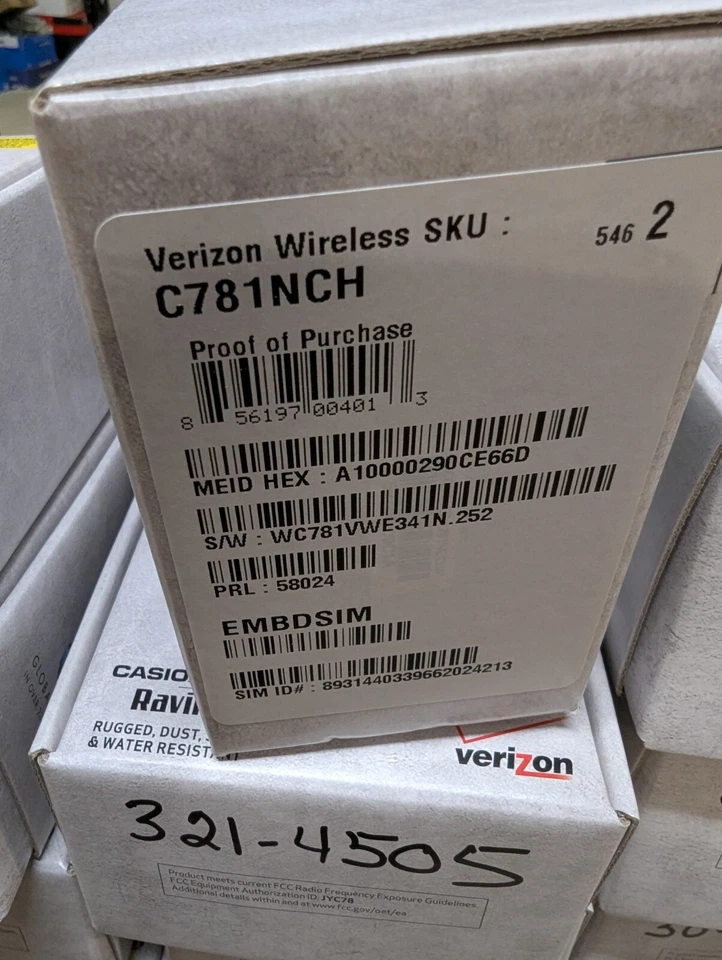 LOTE DE 50 TELÉFONOS Casio G'Zone Ravine 2 C781NCH Grado A Foto 3 de 3