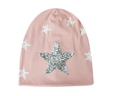 LADIES BEANI HAT in various colours with STAR APPLIQUE