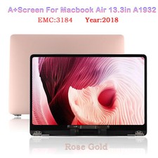 For Macbook Air 13.3" A1932 2018 LCD Display Screen Assembly Rose Gold EMC 3184