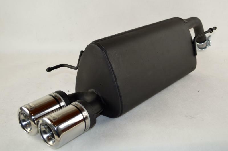 Silencieux echappement Fiat Punto Evo 1.4i 16V pot echappement sport 2x80mm