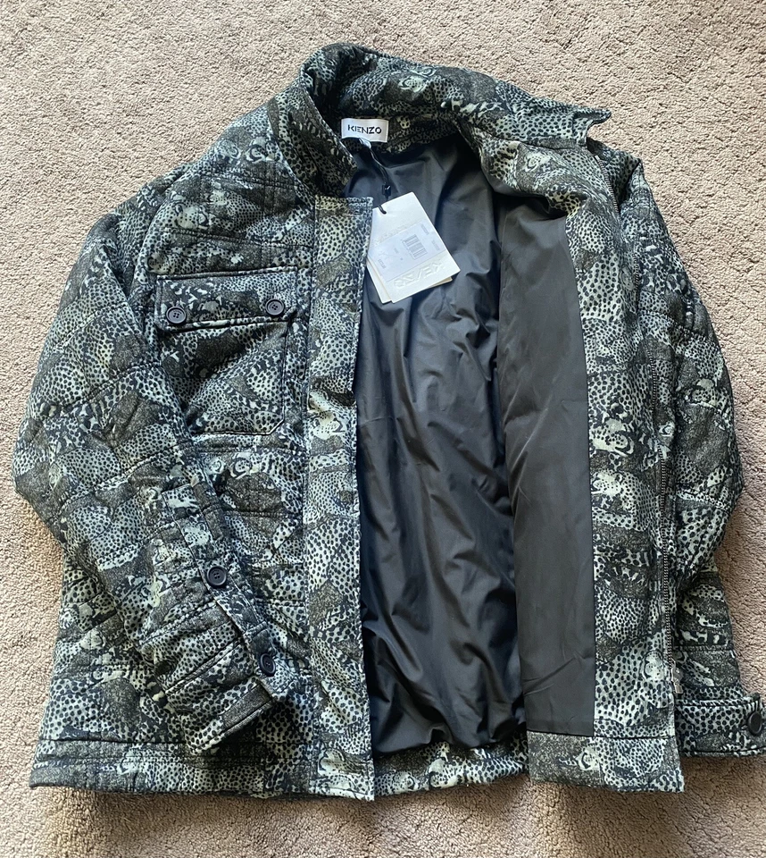 Kenzo Womens Printed Overshirt Jacket Tea Green Size 38 $573.00 - Image 4 of 4