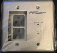 Panamax MIW-POWER-PRO-PFP Power Outlet Faceplate - Silver 