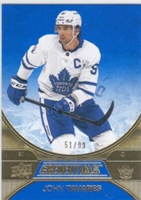 2021/22 CREDENTIALS..JOHN TAVARES..BLUE../99..CARD # 9..MAPLE LEAFS