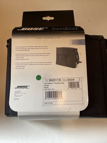 Bose SoundDock Borsa da Viaggio Portatile Custodia con Tracolla Nera Nuova - Foto 6 di 12