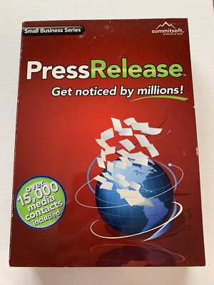 Summitsoft - Small Business Press Release - For Windows 2000 XP Vista New Sealed