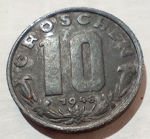 10 Groschen 1948 Austria Republik Österreich Edelweiss Gentian