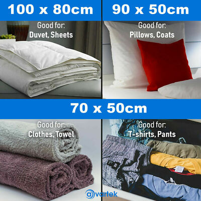 Confezione Da 10 Sacchetti Sottovuoto Per Aspirapolvere Custodia Sottovuoto Per Vestiti Piumoni Biancheria Da Letto Cuscini 97261352