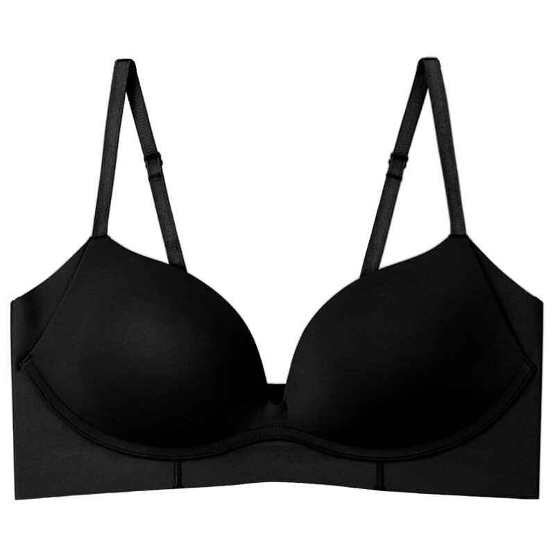 100% Mulberry Silk Lining Women Bra Push up Wire Free Wireless Bralette TG217