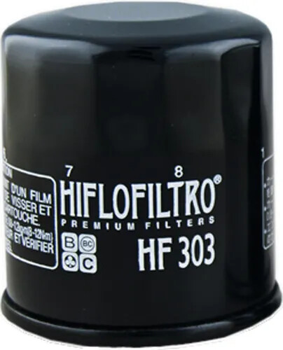 Hiflo Blk Spin On Premium Oil Filter Canister Polaris Ranger Crew 500 4x4 11-13 - Foto 2 di 5