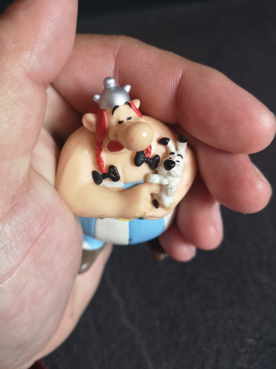 Figurine Plastoy 1997 - Obélix Et Idéfix - 7,5 Cm - Occasion Collection BD