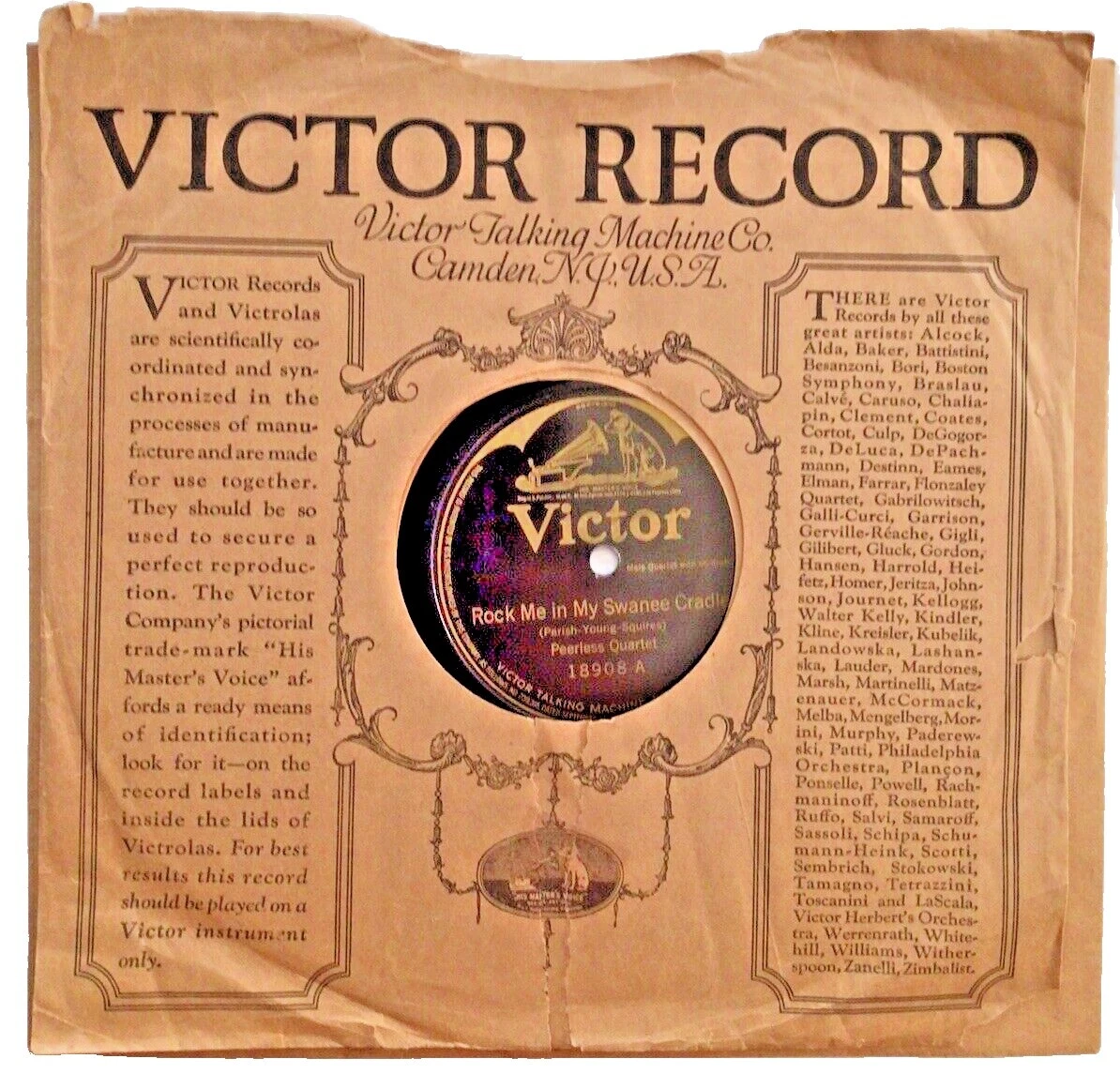 Rock Single 78 RPM Vinyl Records