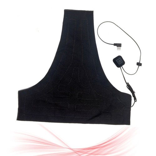 Chaleco eléctrico térmico para hombre almohadilla térmica ajustable para hombros - Imagen 8 de 11