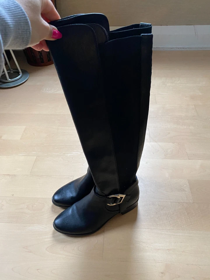 Call it Spring Mujer Negro Sobre la Rodilla Hebilla Bota Talla 7 Foto 4 de 4