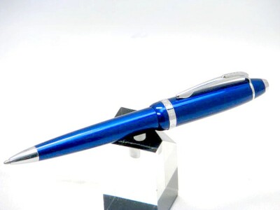 Cross Affinity Kugelschreiber Ballpoint Pen Juwelenblau Lack Feinstruktur Chrom