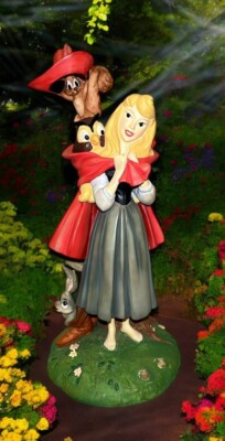 sleeping beauty grey dress Disney Animated Classics Princess Aurora Briar Rose Figure READ This pink dress up