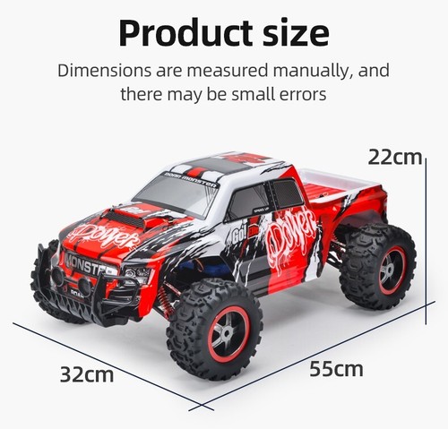 Centra RC Car 1/8 Remote Control 4WD Off-Road Monster Truck 40KM/H Kids Toy - Picture 17 of 26