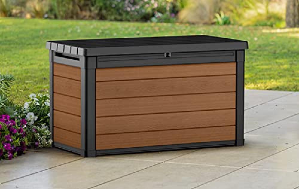 Keter Baule da giardino Cortina marrone - 380 litri - NUOVO