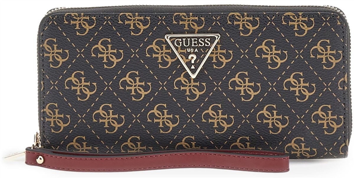 Guess Laurel Maxi 4G Logo Womens Purse In Brown US