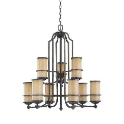 Sea Gull Lighting 31522-845 9-Light Flemish Bronze Chandelier