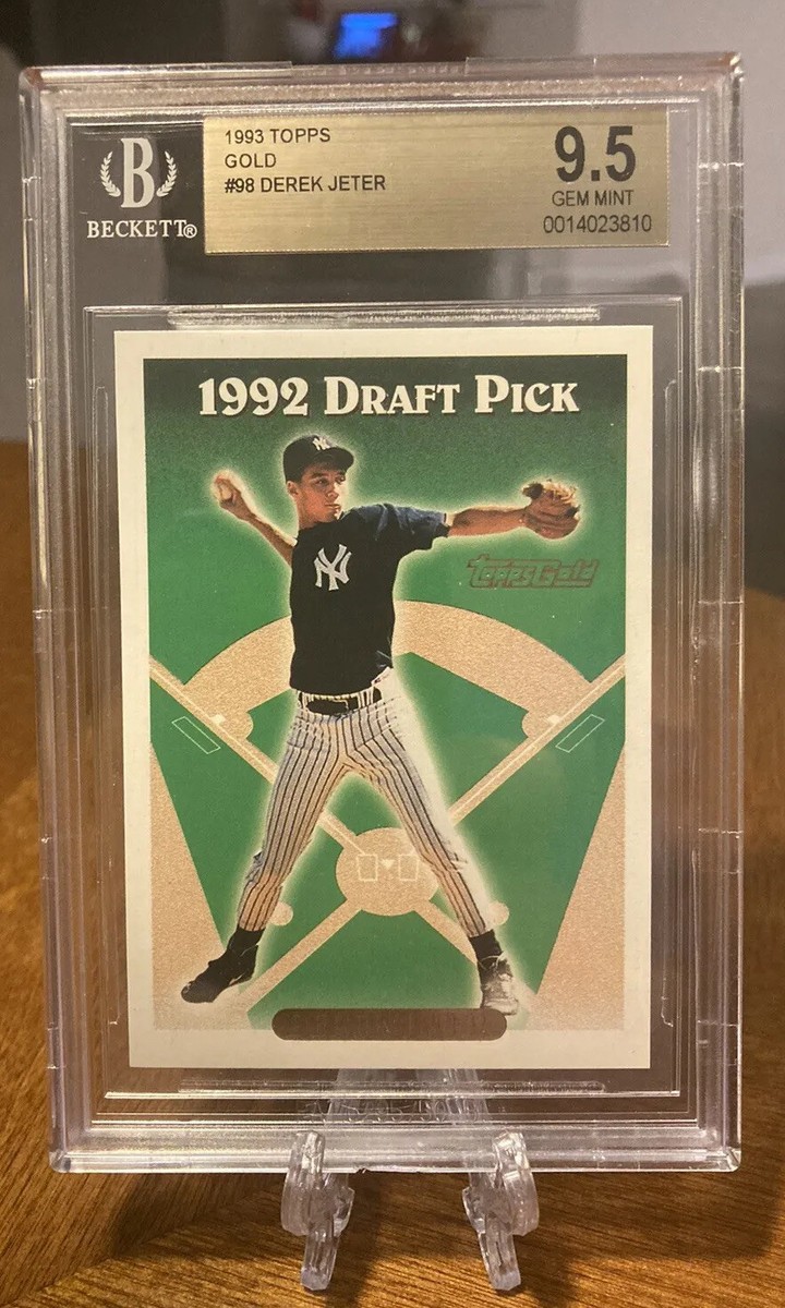 topps Baseball CARDS 1993年　未開封 RARE 1993 Topps Gold SP #98 Derek Jeter BGS 9.5 POP 136 NO