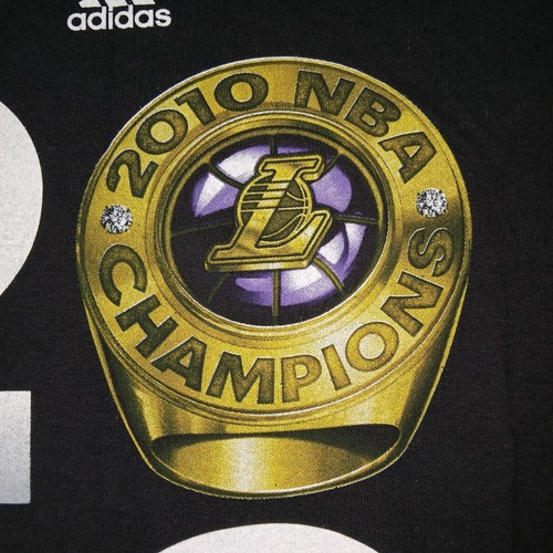 Herren Los Angeles Lakers 2010 NBA Basketball Champions Ring Adidas T-Shirt groß L - Bild 4 von 18