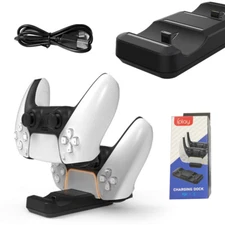 PS5 Controller Charger Charging Station Dock Stand USB Port Charger Pad Base
