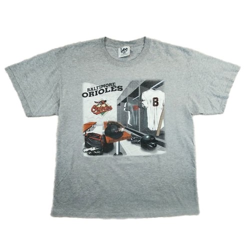 Vintage 90s Baltimore Orioles Men's XL MLB Locker Room Graphic 1996 Gray T Shirt - Picture 2 of 8