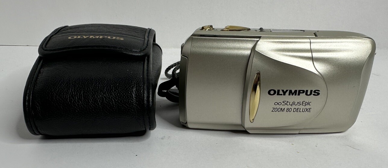 Olympus Stylus Epic Zoom 80 DLX 35mm Film Camera Point & Shoot READ DESC