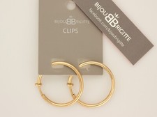 Bijou Brigitte Gold Clip on Earrings