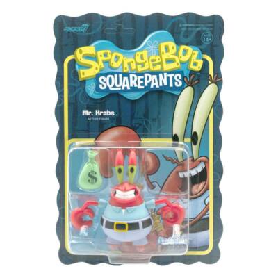 SpongeBob Squarepants Mr. Krabs Schwammkopf 3 3/4 Inch ReAction Figur Super7
