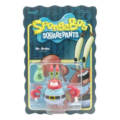SpongeBob Squarepants Mr. Krabs Schwammkopf 3 3/4 Inch ReAction Figur Super7 - Bild 1 von 2
