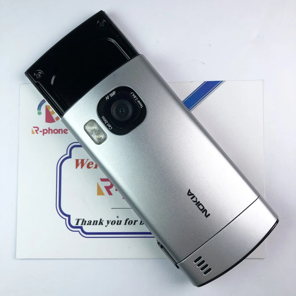 Original Nokia 6700 Slide Silver Unlocked Camera 5.0MP Bluetooth Java Smartphone - Image 3 of 4