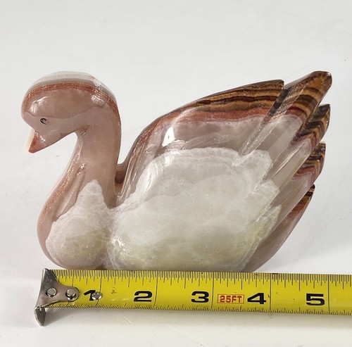 Marmor Tier Figur Set Hund Pferd und Schwan Sammlerstück Schreibtisch Mantel Dekoration - Bild 8 von 10