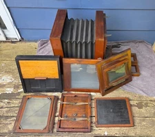 Antique K. Nelson 8x10 Large Format Studio Camera with Extras