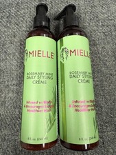 2 Mielle Rosemary Mint Daily Styling Cr me Gel Infused with Biotin, 8oz Each