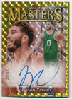 JAYSON TATUM 2023/24 FINEST MASTERS AUTOGRAPH GOLD GEOMETRIC REFRACTOR AUTO #/50