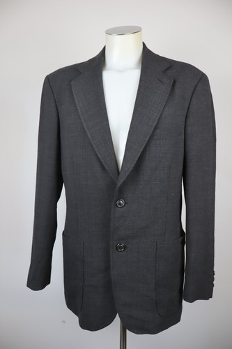 Emporio Armani, EMPORIO ARMANI MEN'S BLAZER JACKET SIZE XL MAN JACKET CASUAL VINTAGE WOOL STRAPS