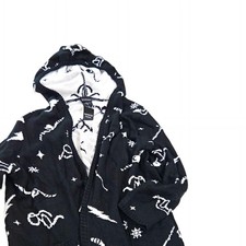 Torrid Harry Potter quidditch Hooded Open Front Cardigan Sweater 2XL Black/White