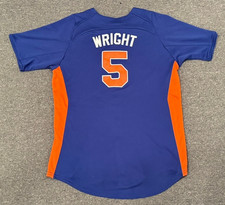 David Wright New York Mets Majestic Jersey Sz Youth XL MLB Baseball Vtg
