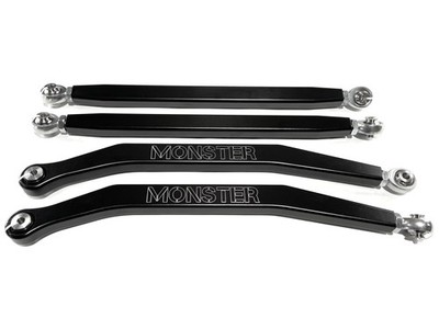 Monster High Clearance Radius Rods for Polaris RZR PRO XP 2020+, Black