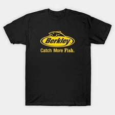 Berkley T-Shirt Catch More Fish Tee T-Shirt Made in USA Size M to 3XL