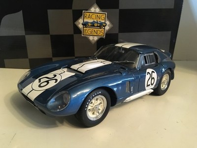 Rare 1:18 Exoto Racing Legends Blue Cobra Daytona Coupe #26 in both boxes