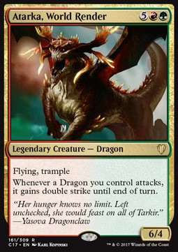 Magic/MTG Atarka, World Render C17-161 Rare Englisch Good