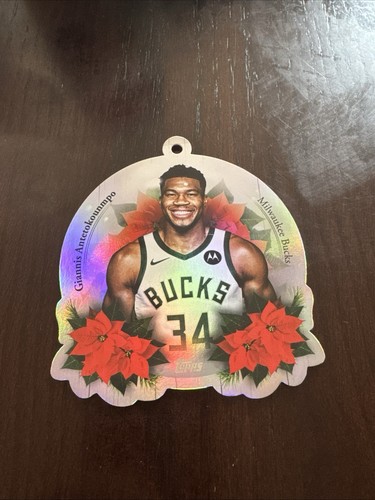Giannis Antetokounmpo #DCO-GA 2025 Topps Holiday Oversized Die-Cut Ornament card