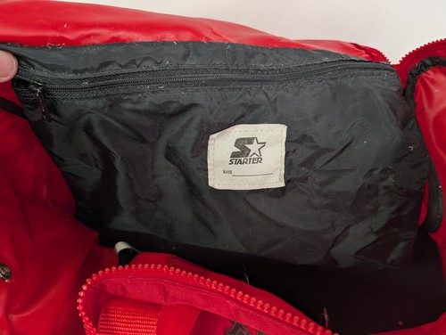 Vintage 90’s Starter San Francisco 49ers Red 20" Duffle Bag NFL Football - Picture 11 of 12