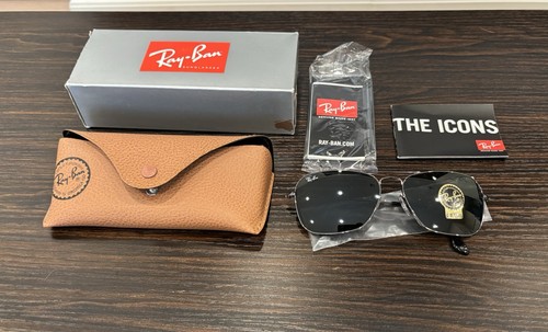 Ray Ban RB3136 Caravan, Unisex, Gunmetal/G-15 Verde Nuovi con scatola - Foto 8 di 9