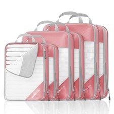 Compression Packing Cubes 6 Set Compressible Space-Saving Packing Cubes for T...