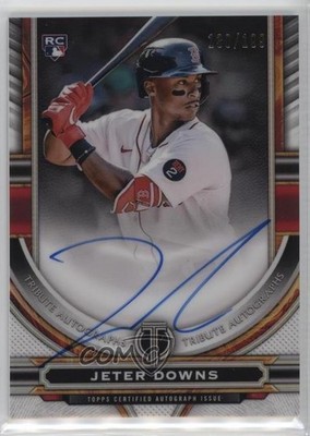2023 Topps Tribute 130/199 Jeter Downs #TA-JD Rookie Auto RC tp9